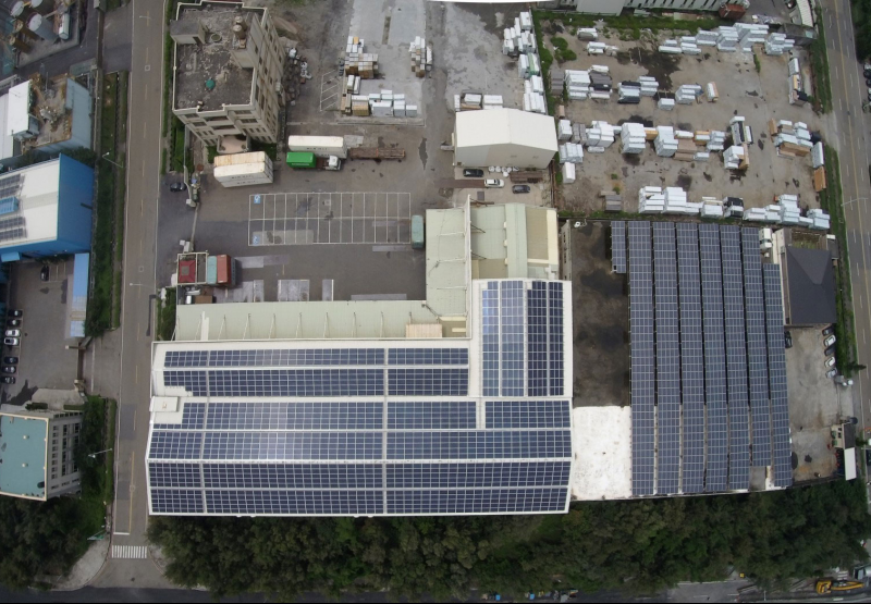 彰濱工業區工廠太陽能系統