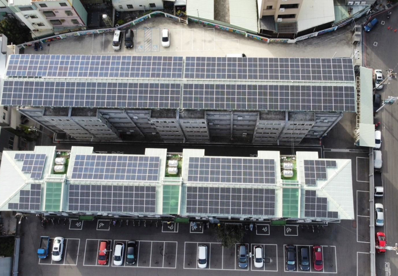 台中社區住宅太陽能發電系統