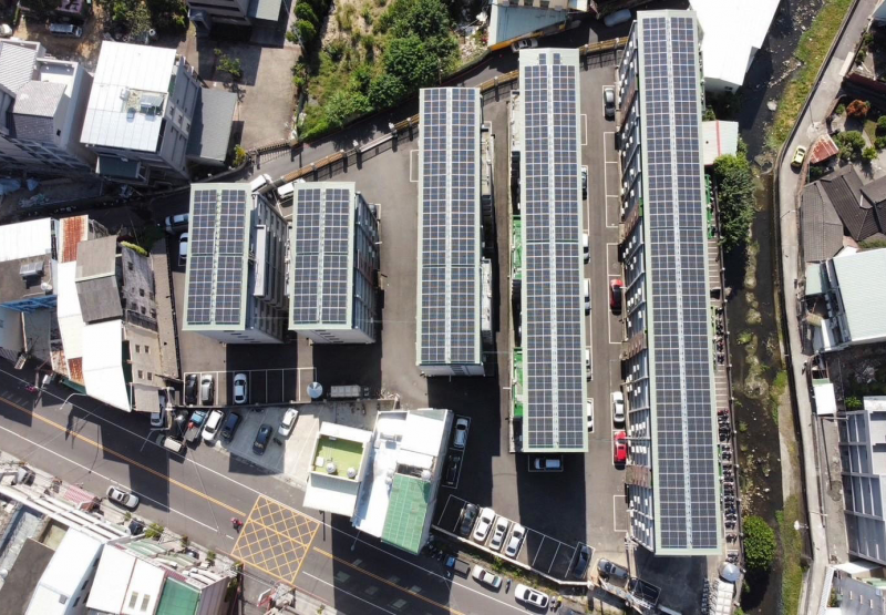 台中社區住宅太陽能發電系統